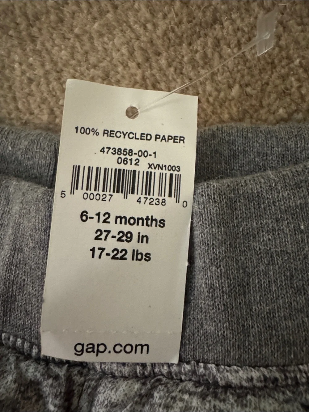 6M-12M NWT snow pants Quilted